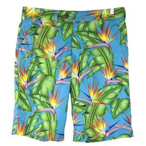Loudmouth Golf‎ Shorts Mens Size 32 Leaf Print Multicolored Colorful SS-2144